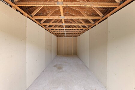 inside a drive-up storage unit at Load and Lock Self Storage in Lehighton, PA