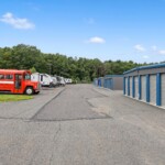 drive-up storage units and vehicle parking at Load and Lock Self Storage in Albrightsville, PA