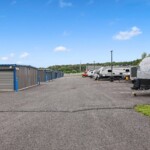 drive-up storage units and vehicle parking at Load and Lock Self Storage in Albrightsville, PA