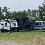 vehicle storage in the grass vehicle parking area